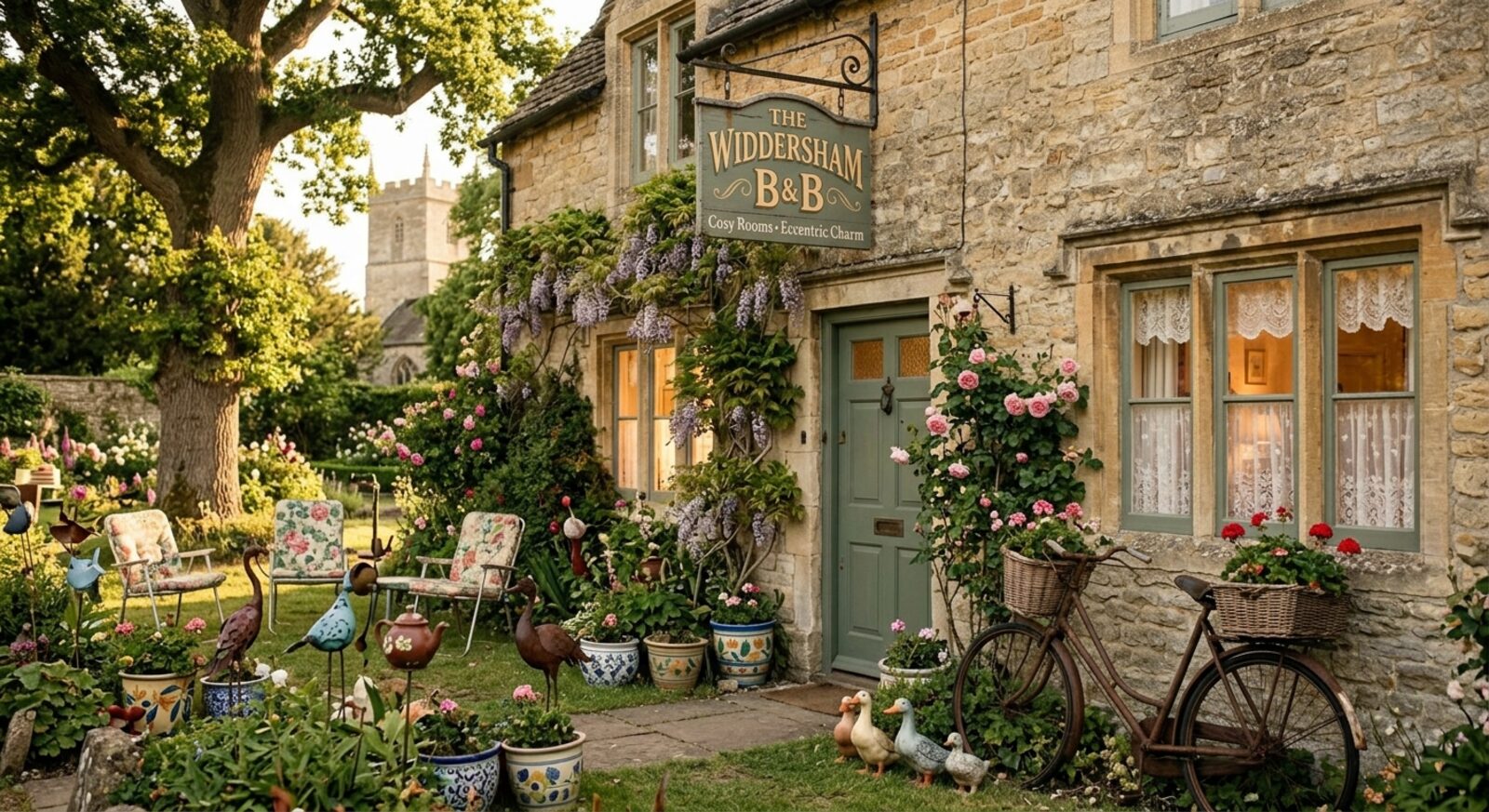 The garden at Dorothy's B&B